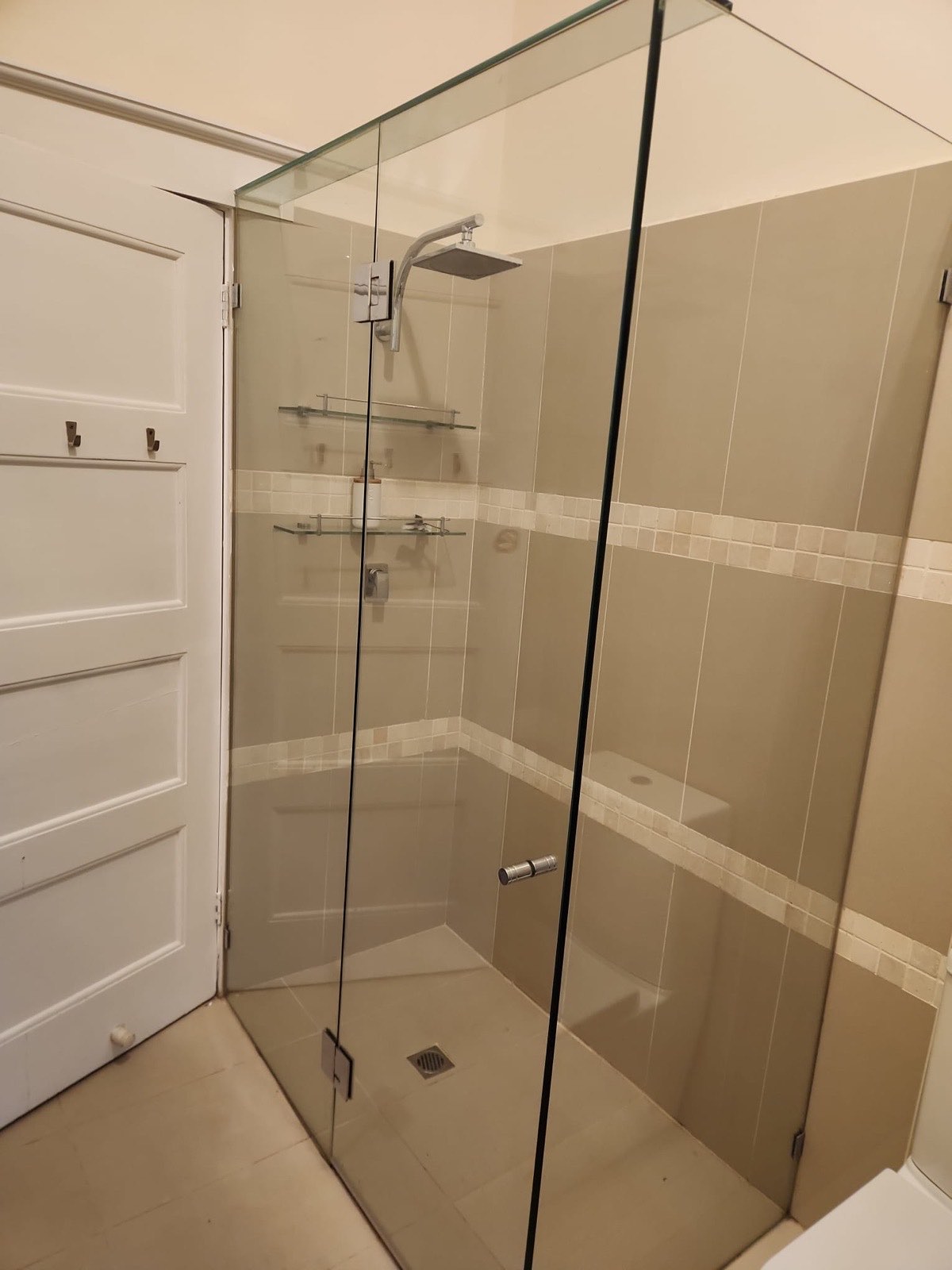 Built-in wardrobe interior in oak veneer